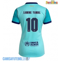 Camisa de time de futebol Barcelona Lamine Yamal #10 Replicas 3º Equipamento Feminina 2026-27 Manga Curta